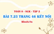 Bài 7.23 trang 46 Toán 8 Kết nối tri thức Tập 2